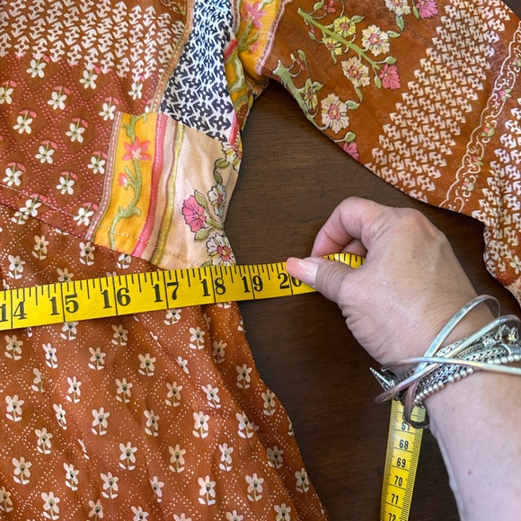 Raga NWT SZ Med Orange Pink V-Neck Sundress - Picture 10 of 13